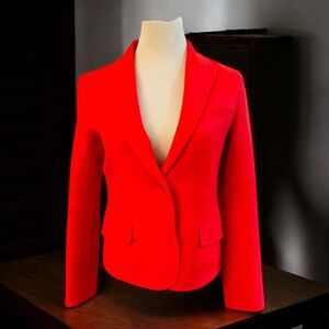 New! JIL SANDER RED WOOL JACKET